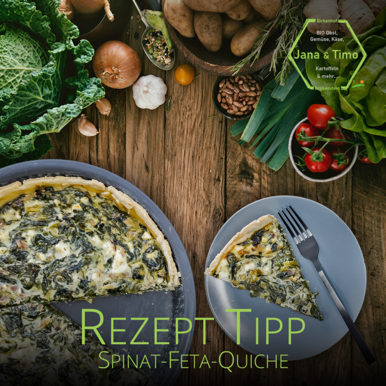 Read more about the article Rezept Tipp: Quiche mit Spinat & Feta | vegetarisch