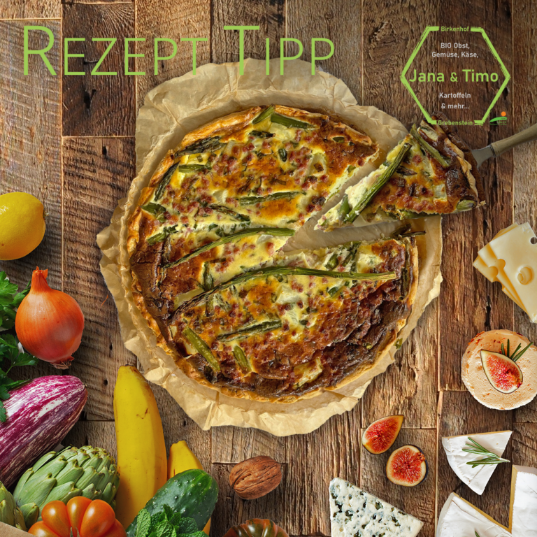 Read more about the article Rezept Tipp: Spargel-Quiche – Mit Parmesan und Bärlauch | vegetarisch